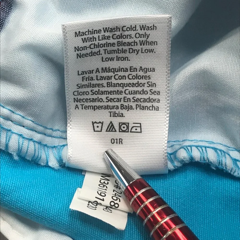 Wonder Nation Boy's Size 18 Adjustable Waist Blue Shorts New With Tags